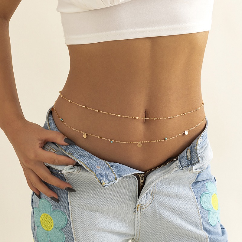 Body Jewelry For You - Cadena de cintura delicada y en