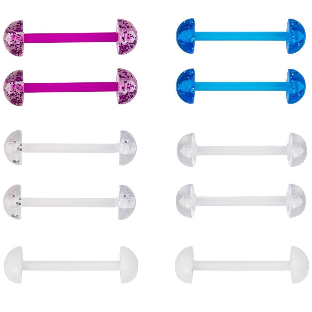 5 Pares de Anillos Acrílicos p - Body Jewelry Retainers reseña y precio
