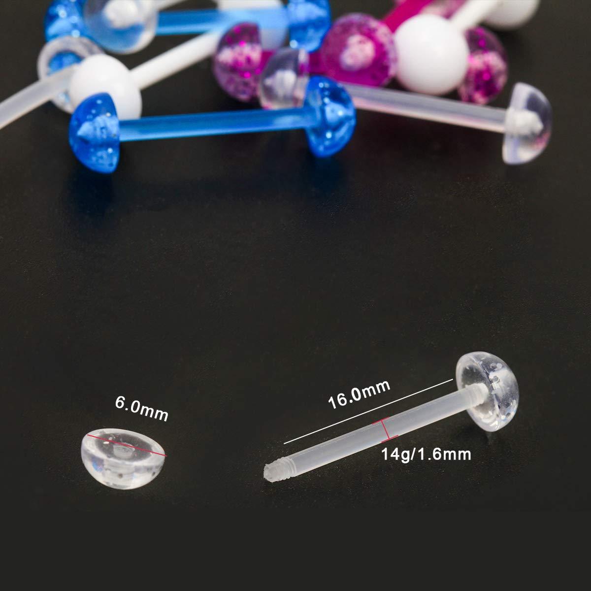 5 Pares de Anillos Acrílicos p - Body Jewelry Retainers reseña y precio