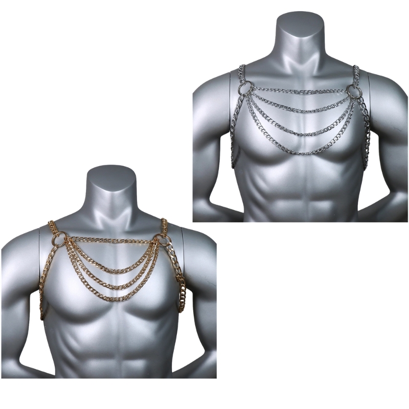 Cadena Metal para pecho para h - Body Jewelry Retainers reseña y precio