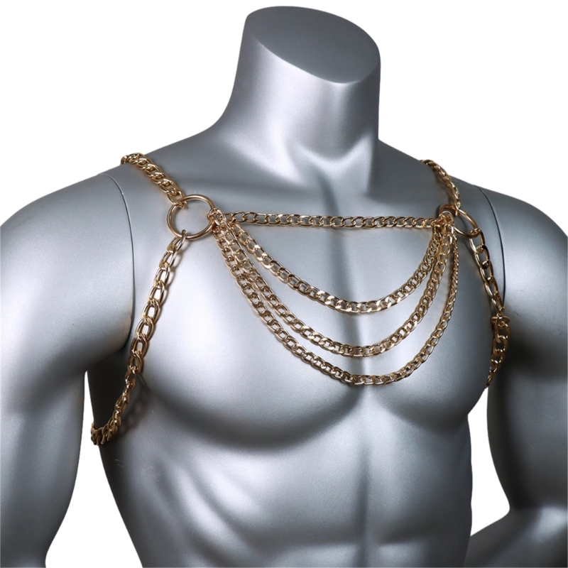 Cadena Metal para pecho para h - Body Jewelry Retainers reseña y precio