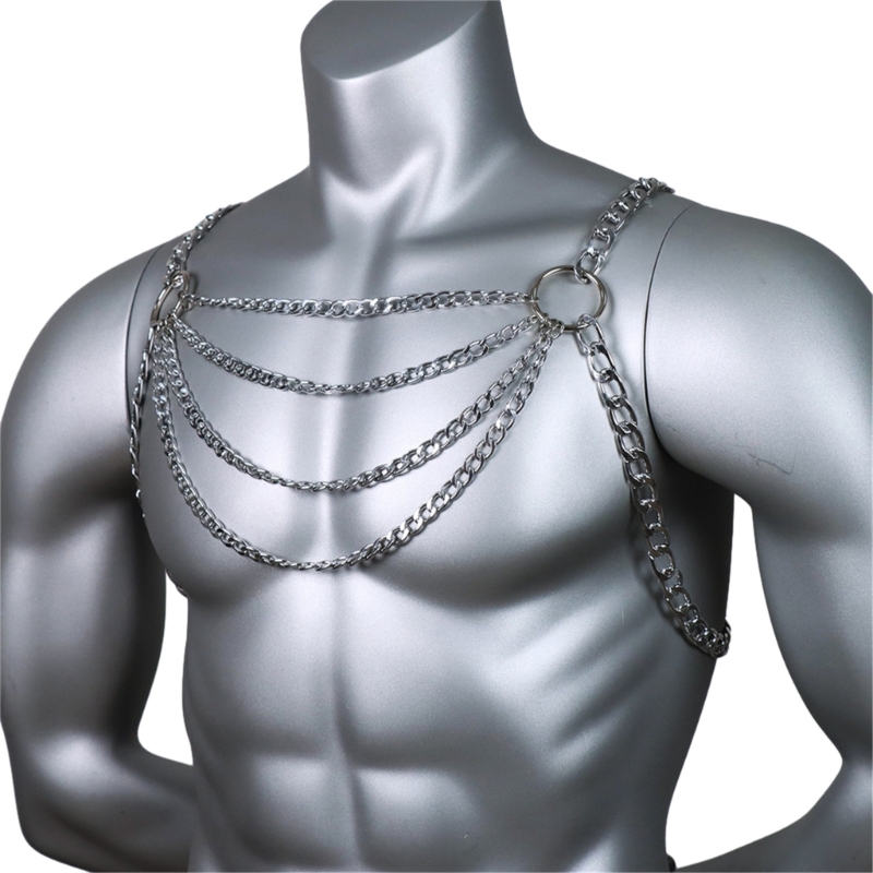 Cadena Metal para pecho para h - Body Jewelry Retainers reseña y precio
